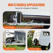 Load image into Gallery viewer, SucceBuy 160 lbs Spare Tire Carrier with Mounting Screws Bracket Lugs On Bolt Patterns Tire Mount Wheel Holder for Trailers RV