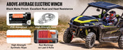 Load image into Gallery viewer, Amocart 3500lbs Electric Winch ATV/UTV Wired Car Winch with 39 ft Synthetic Rope Aluminum IP55 Waterproof for Towing Boat Truck