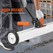 Load image into Gallery viewer, Amocart 36-Inch Magnetic Sweeper with Wheels 55 lbs Capacity Telescoping Magnetic Pickup Tool Adjustable for Workshop Garage