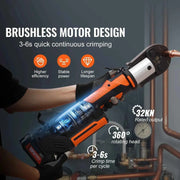 Load image into Gallery viewer, Amocart Press Tool 18V Electric Pipe Crimping for 1/2” 3/4” 1”1-1/4" 1-1/2"2" Copper Pipes Press Tool with Brushless Motor