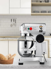 Bild in Galerie-Viewer laden, Amocart 10-30L Electric Dough Machine Stainless Steel Commercial Cream Egg Whisk Mixer Processor Kitchen Food Stand Blender