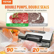 Load image into Gallery viewer, Amocart 90Kpa 130W Vacuum Sealer Food Packaging Machine with Free 10pcs Vacuum bags for Household Kitchen Vacuum Food Sealing