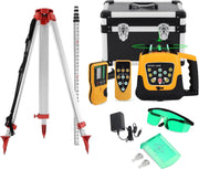 Load image into Gallery viewer, Green Beam Rotary Laser Level Kit Self Leveling 360 Degree Horizontal Transit Tripod Grade Rod 500M Range Construction Surveying