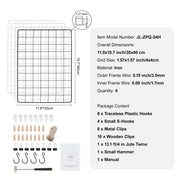 Load image into Gallery viewer, Amocart Grid Wall Panels Tower Wire Gridwall Display Racks Double Side Gridwall Panels for Art Craft Shows Retail Shop w/ Hooks