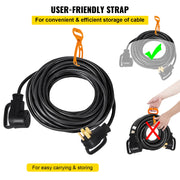 Load image into Gallery viewer, Amocart 25FT 36FT 50FT 50Amp RV Extension Cord N14-50 Plug Copper Wire Power Supply Cable for Trailer Motorhome Camper Use