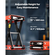 Load image into Gallery viewer, SucceBuy 1200lbs Motorcycle Lift Wide Deck Motorcycle Scissor Jack Heavy Duty Steel Bike Repair Center Stand for ATV, Dirt Bikes