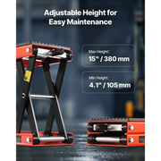 Load image into Gallery viewer, Amocart 1200lbs Motorcycle Lift Wide Deck Motorcycle Scissor Jack Heavy Duty Steel Bike Repair Center Stand for ATV, Dirt Bikes