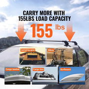 Load image into Gallery viewer, Amocart 155LBS Roof Rack Crossbar Adjustable Aliuminum Roof Rail Crossbar Retractable Baggage Luggage Carrier Top Roof Crossbar