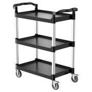 Bild in Galerie-Viewer laden, Amocart 3-Tier 300/500Lbs Rolling Utility Cart Storage Rack with Swivel Wheels Food Service Trolley for Office Kitchen Bathroom