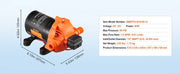 Load image into Gallery viewer, SucceBuy 12V Diaphragm Pump 1.8/3/3.5/5 GPM 3/4/5-Chamber 40-100 PSI Adjustable 1/2'' MNPT Port for RV Yacht Food Truck Camper