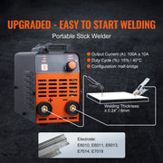 Bild in Galerie-Viewer laden, Amocart Stick Welder 140A/160A/200A ARC/Lift TIG 2-IN-1 Welding Machine w/ IGBT Inverter Portable MMA Welder Machine Hot Start