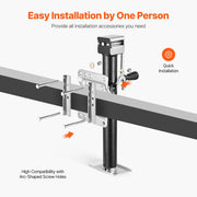 Load image into Gallery viewer, Amocart 2500Lbs Trailer Jack Swivel Bolt-on Trailer Jack with Ergonomic Handle 15in Vertical Travel for RV Yacht Trailers