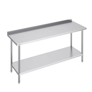 Load image into Gallery viewer, SucceBuy 24 x 72 x 36 Inch Stainless Steel Work Table Commercial Food Prep Worktable Heavy Duty Prep Worktable Metal Work Table