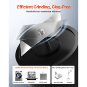 Load image into Gallery viewer, SucceBuy Macerator Pump 500W 29 GPM Flow 26ft/8m Head Sewerage Toilet Pump for Kitchen, Basement, Shower, Sink, Laundry, Bathtub