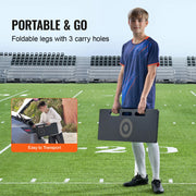 Charger l'image dans la visionneuse de galerie, SucceBuy Soccer Rebounder Board Portable Soccer Wall with 2 Angles Rebound Foldable HDPE Kickback Rebound Board for Adults