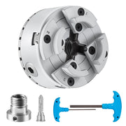 Load image into Gallery viewer, Amocart Metal Lathe Chuck 4-Jaw 2.75" or 3.75" Diameter Turning Machine Accessories Self-centering Tool for Precision Machining