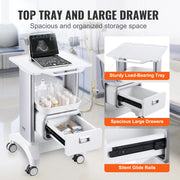 Bild in Galerie-Viewer laden, for Lab Clinic Hospital Salon SucceBuy 2/3/4/5 Tiers Lab Carts Lab Utility Cart Mobile Medical W/ ABS Material Rolling Cart