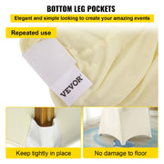 Load image into Gallery viewer, SucceBuy 100Pcs Wedding Chair Covers Stretch Polyester Spandex Slipcover Folding Flat Front Chair Covers for Hotel Dining Party