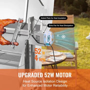 Load image into Gallery viewer, SucceBuy Rotisserie Grill with Hooded Cover BBQ Whole Pig Lamb Goat Charcoal Spit Grill Electric Stainless Steel Roaster