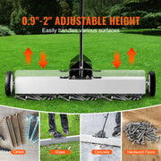 Load image into Gallery viewer, SucceBuy 36-Inch Magnetic Sweeper with Wheels 55 lbs Capacity Telescoping Magnetic Pickup Tool Adjustable for Workshop Garage - AMOCART
