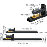 Load image into Gallery viewer, Amocart 43"/60" Clamp on Pallet Forks 2000/4000 lbs Tractor Bucket Forks Heavy Pallet Forks for Tractor Attachment Skid Steer