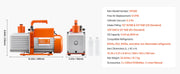 Load image into Gallery viewer, Amocart Vacuum Pump & Oil Bottle 3.5CFM/4CFM/5CFM 1-Stage or 6CFM 9CFM 2-Stage, R134a R22 R410a Systems Conditioner Maintenance