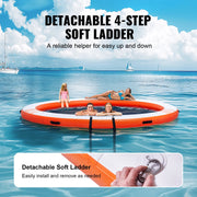 Bild in Galerie-Viewer laden, Amocart Inflatable Floating Dock 10x8FT Non-Slip Water Detachable Ladder Portable Carrying Bag Floating Platform Island Raft