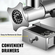 Charger l'image dans la visionneuse de galerie, SucceBuy Electric Meat Grinder 250Kg/H 300Kg/H W/ Drawers Max Powerful Chopper Shredder Commercial Home Appliance Food Processor