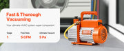 Load image into Gallery viewer, Amocart Vacuum Pump & Oil Bottle 3.5CFM/4CFM/5CFM 1-Stage or 6CFM 9CFM 2-Stage, R134a R22 R410a Systems Conditioner Maintenance