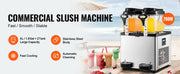 Bild in Galerie-Viewer laden, SucceBuy 2x6L Commercial Beverage Slush Machine Frozen Drink Juice Dispenser Ice-Cool Smoothie Maker Equipment for Restaurant