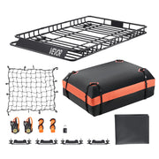 Bild in Galerie-Viewer laden, Amocart Roof Rack Basket 64x39x4.1" Universal Rooftop Cargo Carrier Anti-Rust Alloy Steel Car Top Luggage Holder for SUV Truck