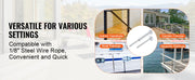 Charger l'image dans la visionneuse de galerie, Amocart 20/30/40 Pack Invisible Cable Railing kit T316 Stainless Steel 1/8" Invisible Receiver and Swage Stud End for Post
