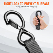 Load image into Gallery viewer, SucceBuy 4pcs Trailer Ratchet Tie Down Straps with Padded Handles Hook Brake Binding Belt for Moving Securing Cargo Motorcycle