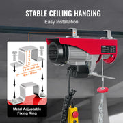 Load image into Gallery viewer, SucceBuy 200-800kg Electric Hoist with Wired/Wireless Remote Control Lifting Crane Cable Hoist Winch for Boat Garage Elevator