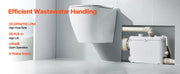 Load image into Gallery viewer, Amocart Macerator Pump 500W 29GPM Flow 26ft/8 m Head Wall-Hung Toilet Pump, 4 Water Inlets Waste Water Disposal Upflush Machine