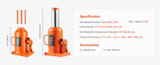 Load image into Gallery viewer, SucceBuy Hydraulic Bottle Jack 20/30/50 Ton Welded Bottle Jack with 3-Section Long Handle, for Car Pickup Truck RV, Auto Repair