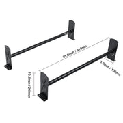 Bild in Galerie-Viewer laden, SucceBuy Van Roof Ladder Rack 2/3 Bars Alloy Steel Roof Racks 500/750 LBS Capacity Rain-Gutter Roof Rack Van Ladder Rack for Van