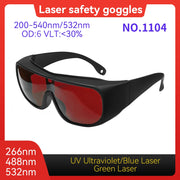 Load image into Gallery viewer, Laser Protective glasses 10600nm OD6 UV400 532nm 808nm 1064nm Laser Safety Glasses IPL glases Laser Protection Laser glasses
