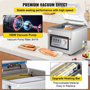 Load image into Gallery viewer, SucceBuy DZ-260C Chamber Vacuum Sealer Kitchen Food Packing Sealing Machine 110V Packaging for Food Saver Home Commercial Using - AMOCART
