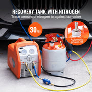 Load image into Gallery viewer, Amocart 30 lbs Refrigerant Recovery Tank with Float Switch Reusable AC Recovery Tank HVAC for All Refrigerant Prevent Overflow