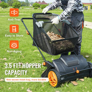 Load image into Gallery viewer, Amocart Tow Behind Lawn 21/26/44/50in Sweeper Large Capacity Heavy Duty Leaf Grass Collector with Adjustable Sweeping for Pick