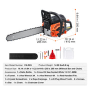 Load image into Gallery viewer, Amocart Gas Chainsaw Gasoline Powered Chain Saw Handheld Cordless Petrol Chainsaws for Tree Wood Branch Cutting Tree Trimming