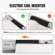 Load image into Gallery viewer, Binding 120 Sheets Punch Binder W/ Adjustable Coil Binding Spine SucceBuy Coil Spiral Binding Machine Manual Book Maker 34-Holes