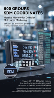 Load image into Gallery viewer, Industrial 3VA LCD DRO Readout 300x192x78mm 4kg Linear Error Compensation Precision Machining CNC Equipment Display System