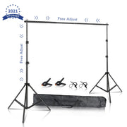Load image into Gallery viewer, SH Photography Background Backdrop Stand Support Picture Canvas Frame System Kit With Carry Case For Muslin Photo Video Studio