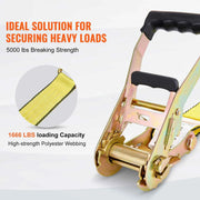Load image into Gallery viewer, SucceBuy 4pcs 2/4/8M Ratchet Strap Tie Down Cargo Belt with Metal Buckle Tensioner Strong Lashing for Luggage Car Motorcycle - AMOCART