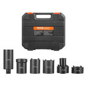 Load image into Gallery viewer, Amocart Spindle Nut Socket Tool Kit 1/2 inch Drive 6 Piece Axle Hub Nut Socket Set Vehicles Axle Spindle Nut Retainers Remover