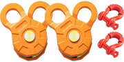 Bild in Galerie-Viewer laden, Amocart 2pcs 11T Snatch Block Adapt 0.55"/14 mm Synthetic Rope or Soft Shackles Winch Pulley for Tractor Truck ATV & UTV