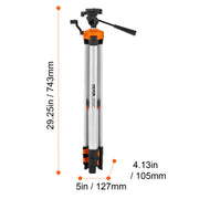 Load image into Gallery viewer, Amocart Laser Level Tripod ¼ x 20 Thread Mount 27.36-68.11 inch Height Adjustment with Integrated Level Laser Scanner Stand