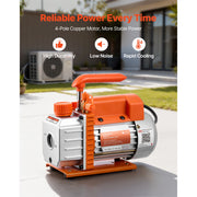 Load image into Gallery viewer, SucceBuy 3.5CFM 180W 1 Stage or 5CFM 375W / 7CFM 550W 2 Stage HVAC Rotary Vane AC Vacuum Pump, for R134a R22 R410a Systems Use